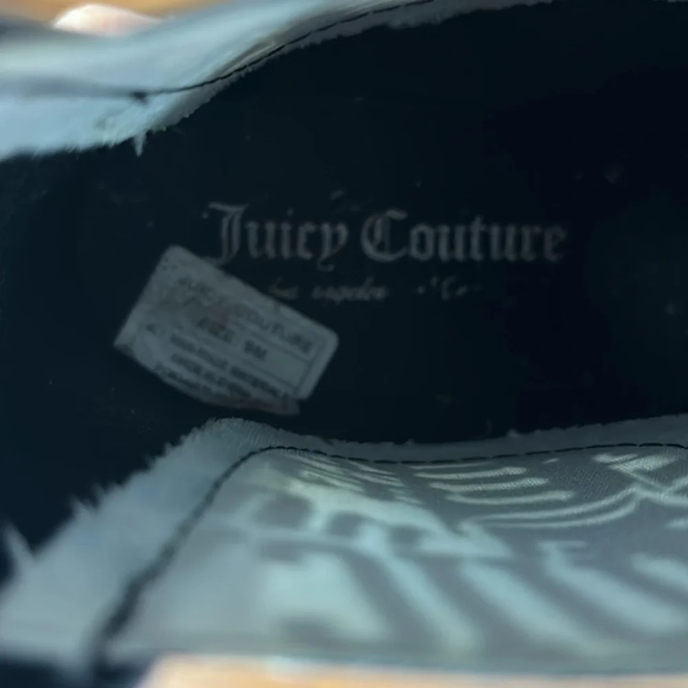 Juicy Couture Black Ankle Rain Boots Booties Size 9M